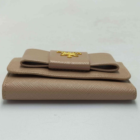 プラダ PRADA サフィアーノ フィオッコ レザー リボン 6連 キーケース レディース