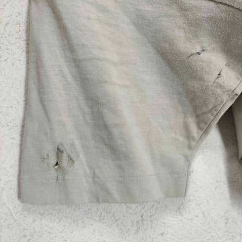 フルーツオブザルーム FRUIT OF THE LOOM 90s USA製 袖裾シングル フロントプリントクルーネックTシャツ メンズ JPN:L