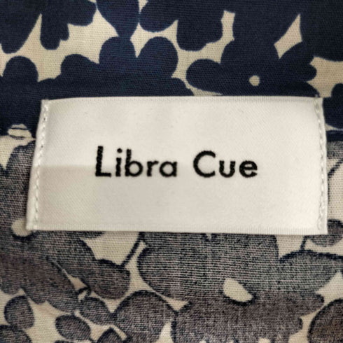 リブラキュー Libra Cue ハーフスリーブバンドカラーロングワンピース レディース FREE