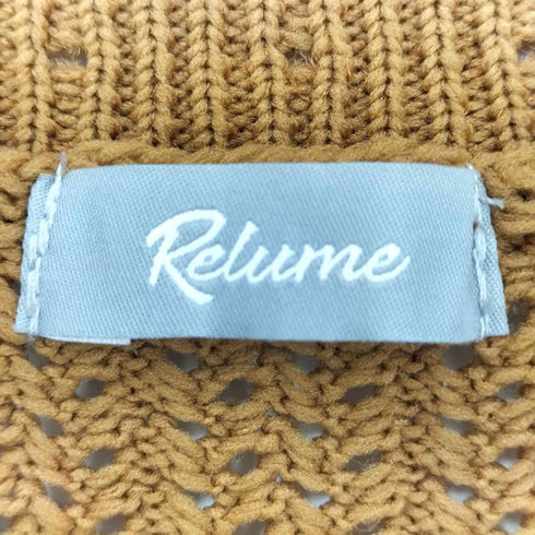 ジャーナルスタンダードレリューム JOURNAL STANDARD relume リサイクルポリエステル サマーニット レディース JPN:M