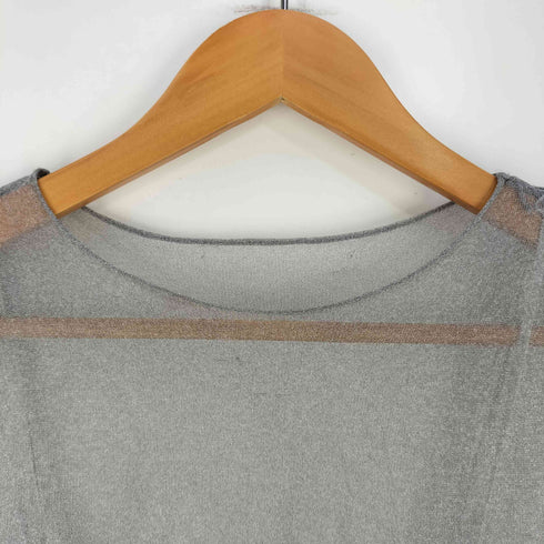 ザラ ZARA セミシースルーニットワンピース レディース import:M