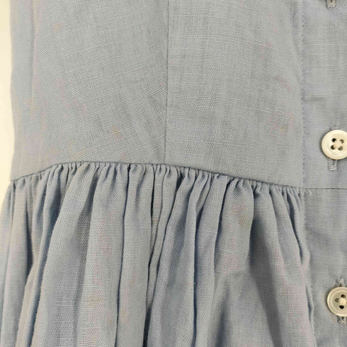 ラルフローレン RALPH LAUREN コットンリネン ギャザー ノースリーブ シャツワンピース レディース 7