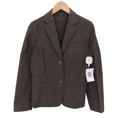 マーガレットハウエル MARGARET HOWELL 90-00S 旧 黒タグ ヘビーコットン 2B テーラードジャケット レディース 3