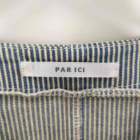 パーリッシィ PAR ICI ノーカラー ヒッコリー ジャケット レディース FREE