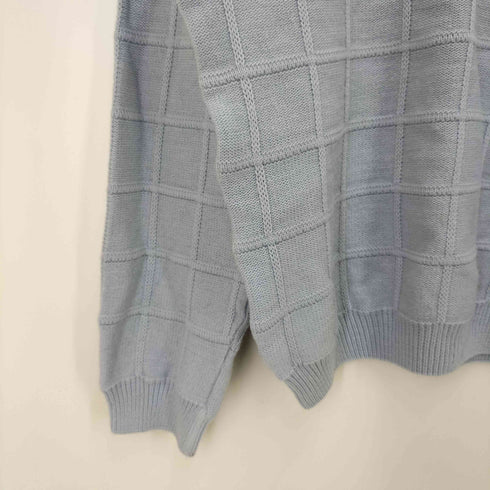 ラコステ LACOSTE NEW WOOL ウールブレンド ワンポイント 刺繍 格子編み クルーネック スウェット メンズ 3