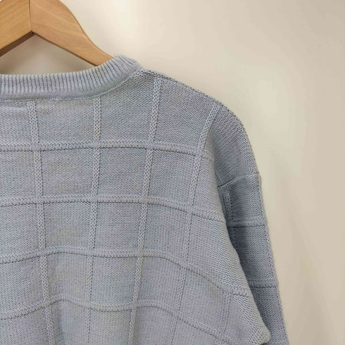 ラコステ LACOSTE NEW WOOL ウールブレンド ワンポイント 刺繍 格子編み クルーネック スウェット メンズ 3
