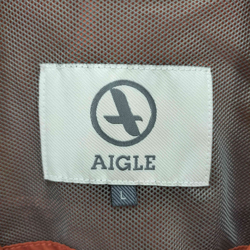 エーグル AIGLE ロゴ刺繍 裏地メッシュ シェルベスト メンズ import:L
