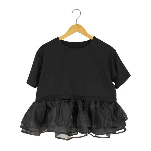VERITE 裾フリル カットソー ブラウス レディース M~L