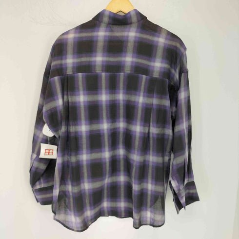 ユナイテッドアローズグリーンレーベルリラクシング UNITED ARROWS green label relaxing シアーチェックシャツ レディース SH