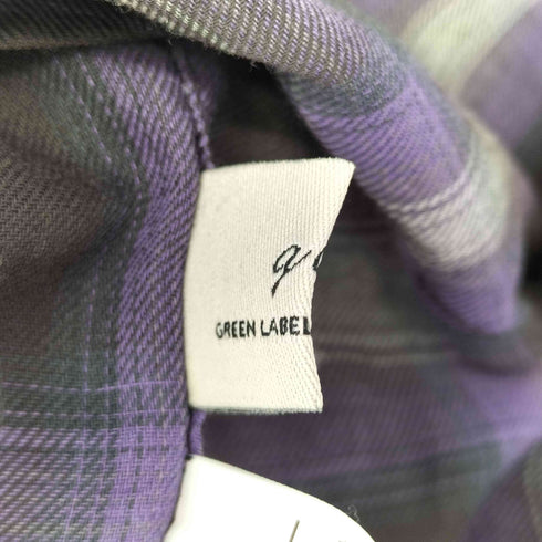 ユナイテッドアローズグリーンレーベルリラクシング UNITED ARROWS green label relaxing シアーチェックシャツ レディース SH