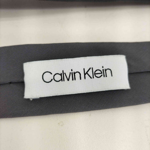 カルバンクライン CALVIN KLEIN シルク ナイロン ナローネクタイ メンズ