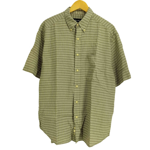 エディーバウアー Eddie Bauer 90-00s ボタンダウン 半袖 チェックシャツ メンズ import:M