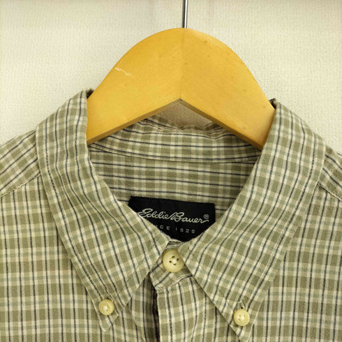 エディーバウアー Eddie Bauer 90-00s ボタンダウン 半袖 チェックシャツ メンズ import:M