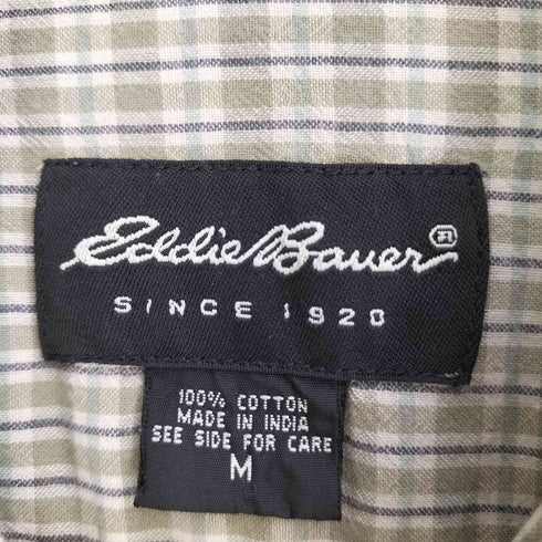 エディーバウアー Eddie Bauer 90-00s ボタンダウン 半袖 チェックシャツ メンズ import:M