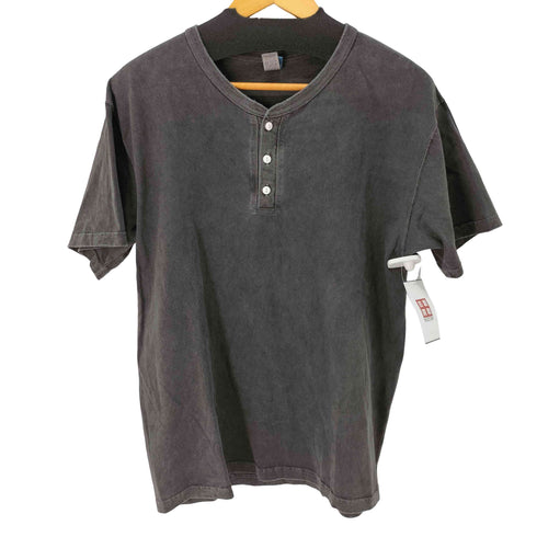 グッドオン good on ピグメント加工 ヘンリーネック Tシャツ メンズ L