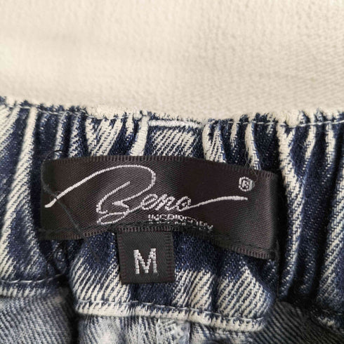 ビーノ Beno 10oz デニム フリンジ ランダム 切替 パンツ ジーンズ メンズ M