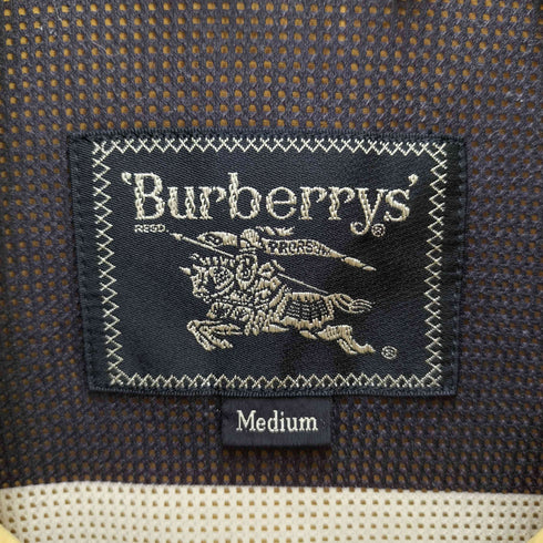 バーバリーズ BURBERRYS 90S 裏地メッシュ スタンドネック 比翼 マウンテンパーカー メンズ import:M