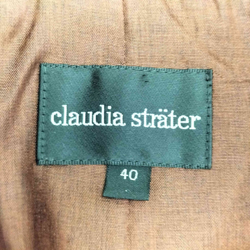 CLAUDIA STRATER 総柄クロップドジャケット レディース 40