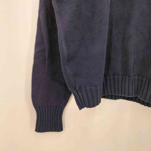 ポロバイラルフローレン Polo by RALPH LAUREN 90S ポニー刺繍 リブ編み コットンニット メンズ import:L