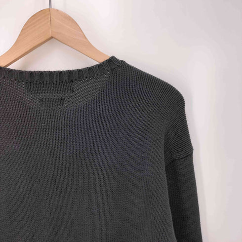 ポロバイラルフローレン Polo by RALPH LAUREN 90S ポニー刺繍 リブ編み コットンニット メンズ import:M
