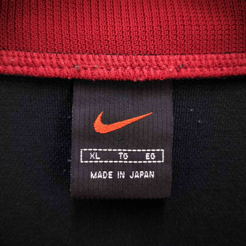 ナイキ NIKE 90-00s 赤黒タグ スウッシュ刺繍 ハイネック トラック ジャケット ジャージ メンズ import:XL