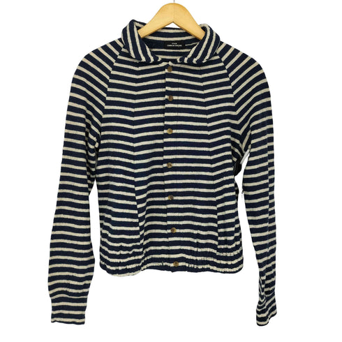 トリココムデギャルソン tricot COMME des GARCONS 00S ウールニット ボーダーカーディガン レディース