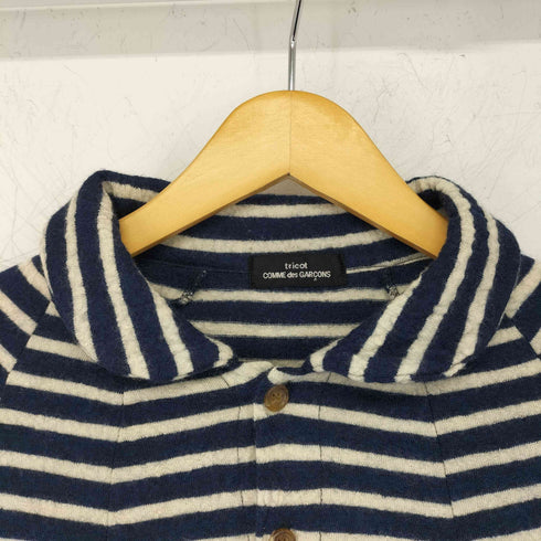 トリココムデギャルソン tricot COMME des GARCONS 00S ウールニット ボーダーカーディガン レディース