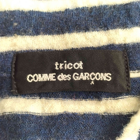 トリココムデギャルソン tricot COMME des GARCONS 00S ウールニット ボーダーカーディガン レディース