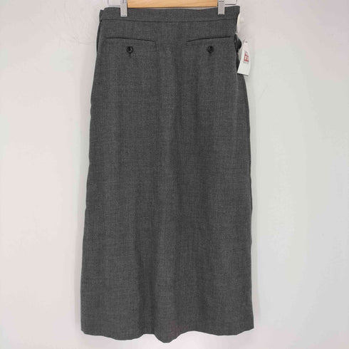 トリココムデギャルソン tricot COMME des GARCONS 00S フリルテープデザイン ウールギャバロングスカート レディース JPN:M