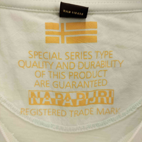 ナパピリ NAPAPIJRI ロゴプリント ナショナルフラッグ デザイン クルーネック Tシャツ Y2K メンズ import:L