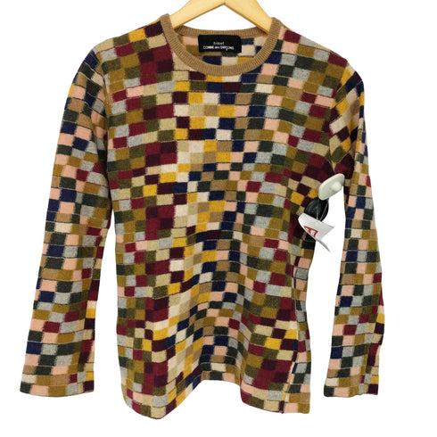 トリココムデギャルソン tricot COMME des GARCONS 00S パッチワーク ウールニットセーター レディース