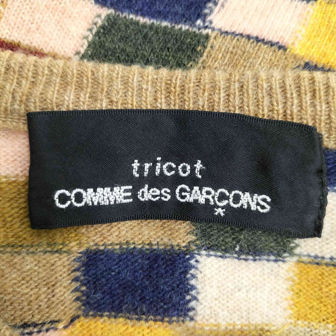 トリココムデギャルソン tricot COMME des GARCONS 00S パッチワーク ウールニットセーター レディース