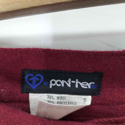 ponther ギリシャ製 ウール混 タイト スカート レディース 9/10