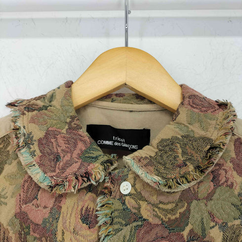 トリココムデギャルソン tricot COMME des GARCONS 00S 製品染め エンブロイダリーシャツ レディース