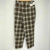 トリココムデギャルソン tricot COMME des GARCONS 90S ウールチェック タックパンツ レディース JPN:M