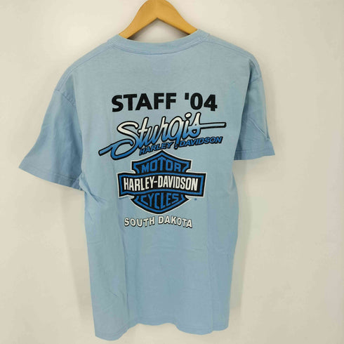 ハーレーダビッドソン HARLEY-DAVIDSON 00S 2004コピーライト USA製 両面プリント Tシャツ メンズ import:M