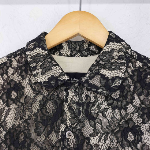 トリココムデギャルソン tricot COMME des GARCONS 90S フラワーレース シャツジャケット レディース