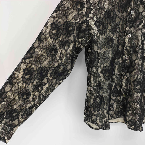 トリココムデギャルソン tricot COMME des GARCONS 90S フラワーレース シャツジャケット レディース
