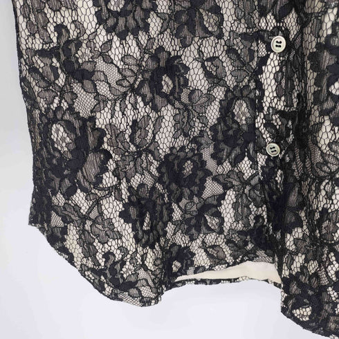 トリココムデギャルソン tricot COMME des GARCONS 90S フラワーレース シャツジャケット レディース