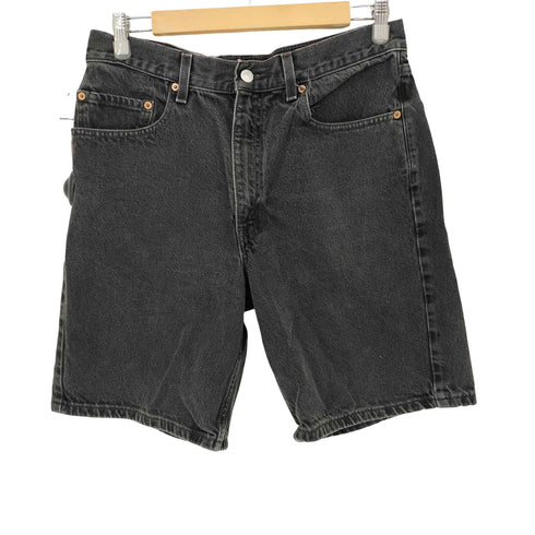 リーバイス Levis 00S 02年 メキシコ製 550 後染めブラック デニムショーツ メンズ 34