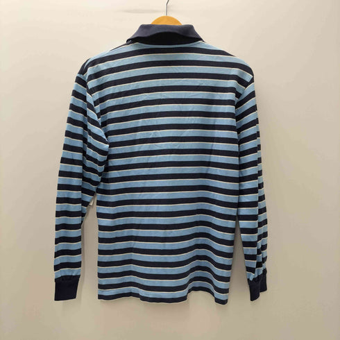 ラコステ LACOSTE 文字ワニ ボーダー鹿の子長袖ポロシャツ メンズ