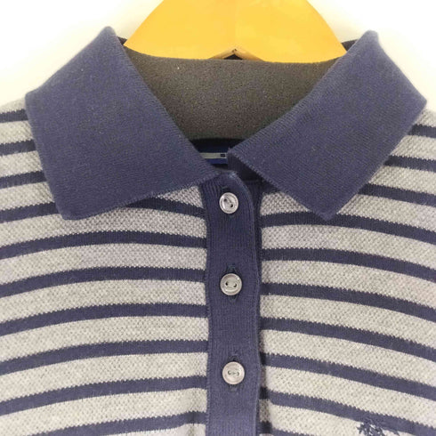 バーバリーブルーレーベル BURBERRY BLUE LABEL ボーダー S/S ポロシャツ レディース 38