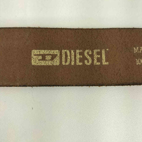 ディーゼル DIESEL 総柄レザーベルト レディース