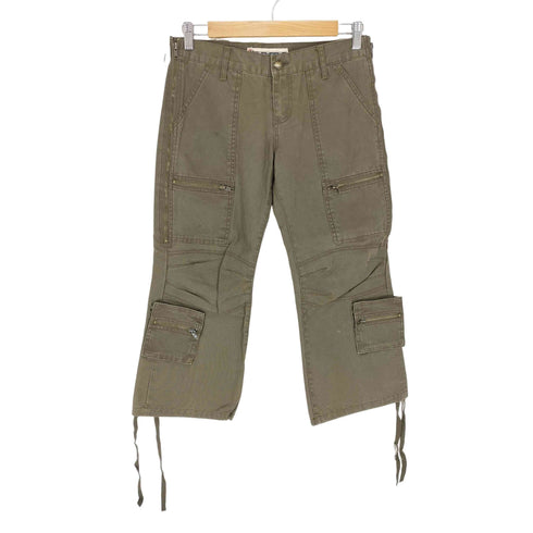 TETTSU Y2K サイドジップ 8分丈ワークパンツ レディース M
