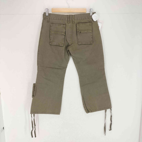 TETTSU Y2K サイドジップ 8分丈ワークパンツ レディース M