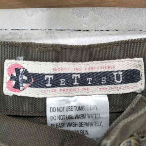TETTSU Y2K サイドジップ 8分丈ワークパンツ レディース M
