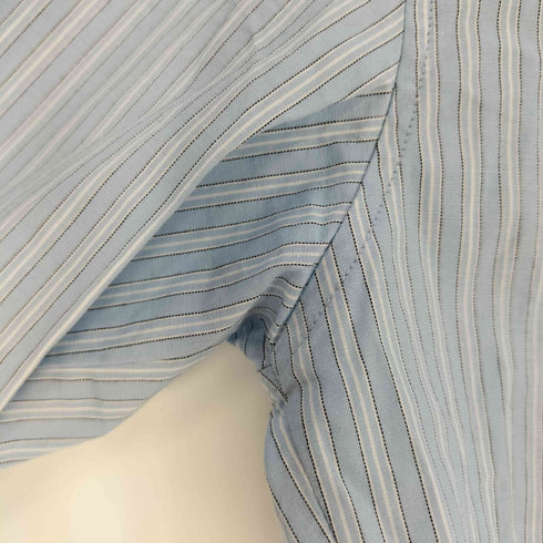 ザラ ZARA クロップド丈ストライプシャツ&レーストップ レディース import:S