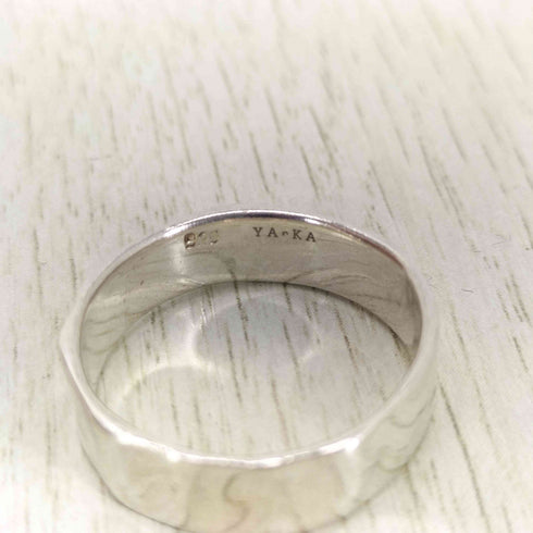 YArKA silver925 warped 7mm ring メンズ 19号