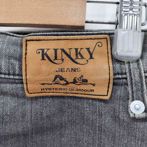 ヒステリックグラマー HYSTERIC GLAMOUR KINKY デザインカーゴブラックデニムスカート レディース JPN:M