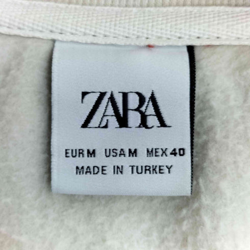 ザラ ZARA マルチカラー ハーフジップフリース プルオーバー メンズ import:M